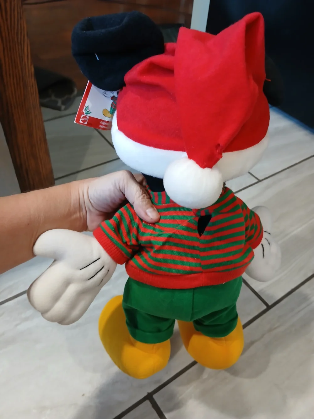 Disney Mickey Mouse Holiday Plush - Red, Green & Yellow